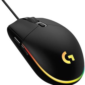 Logitech G203 Wired Gaming Mouse, 8,000 DPI, Rainbow Optical Effect LIGHTSYNC RGB